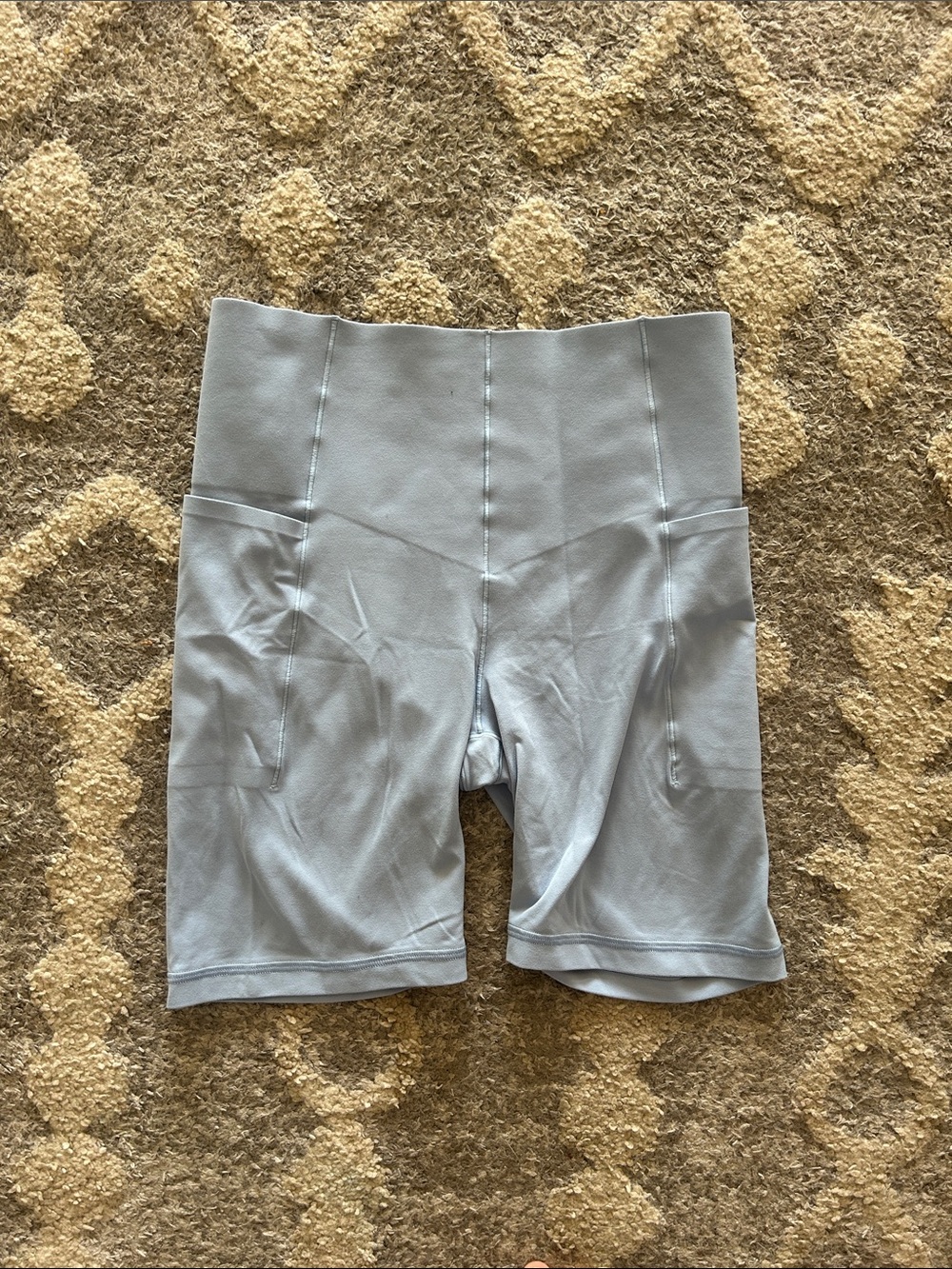 aerie Light blue/ purple High-Waist Bike Shorts